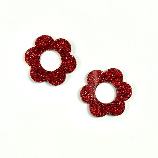 Fée Flora - Rouge Pailleté (breloque)